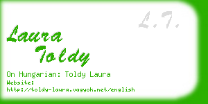 laura toldy business card